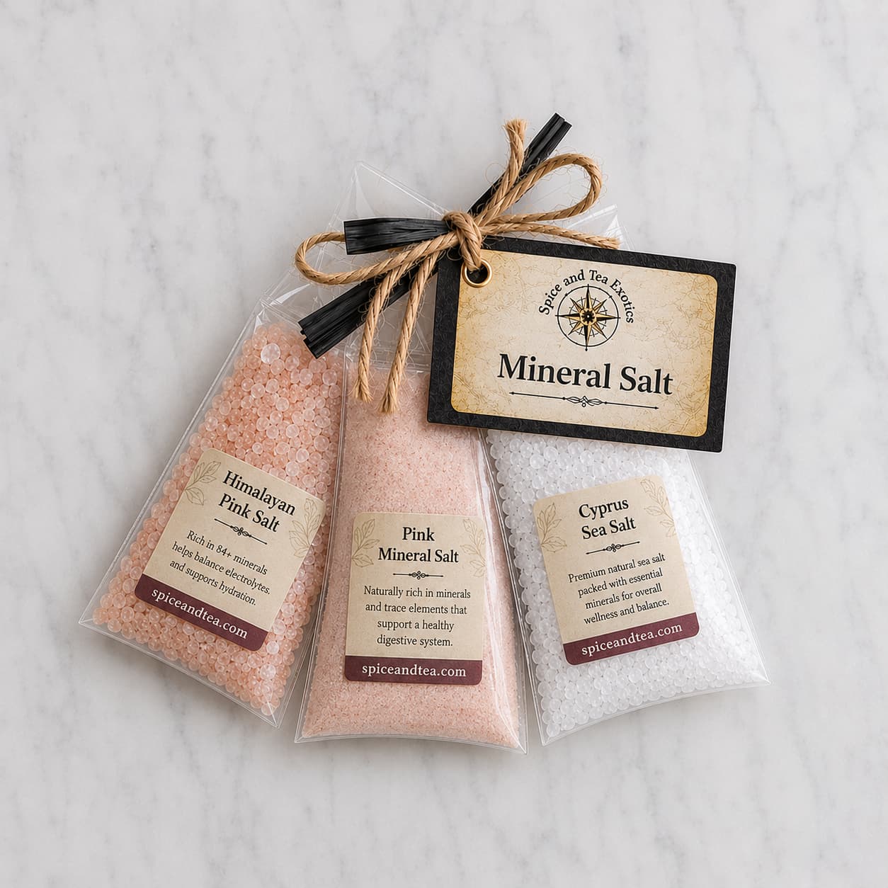 Hospitality branded salt sachets
